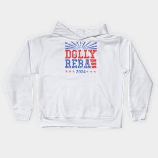 Dolly and Reba For President Kids Hoodie